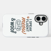 Ik spreek vloeiend Miauw & Woef Case-Mate iPhone Case (Achterkant (horizontaal))
