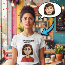 Ik spreek vloeiend Oogrol – Grappige Minimalistisc