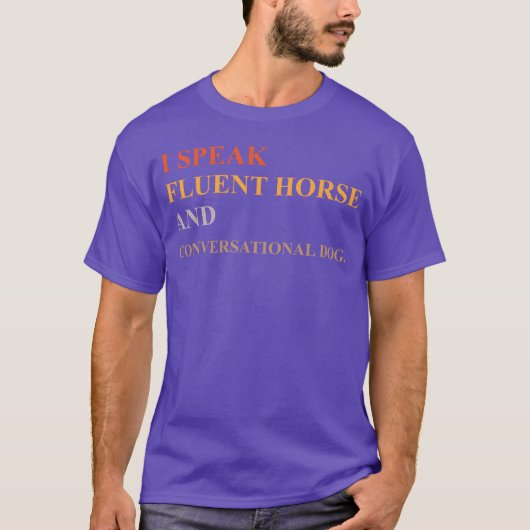 IK SPREEK VLOEIEND PAARD EN GESPREKSHOND VRIEND T-SHIRT (Voorkant)