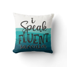 Ik spreek vloeiend sarcasme blauwe golven