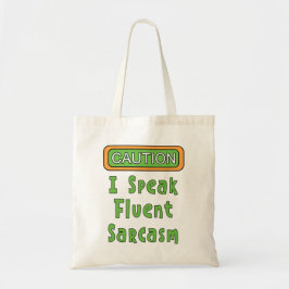 Ik spreek vloeiend sarcasme Canvas tas