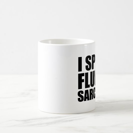 Ik spreek vloeiend sarcasme grappig koffiemok (Center)