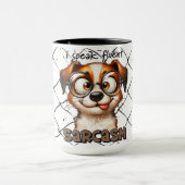 "Ik spreek vloeiend sarcasme." Koffie/thee Mok (Midden)