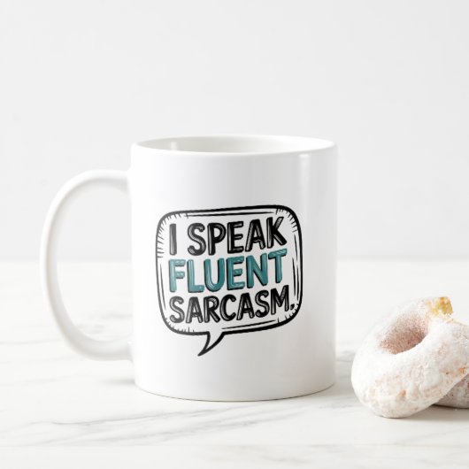 Ik spreek vloeiend sarcasme koffiemok (Met donut)
