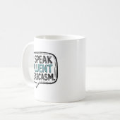 Ik spreek vloeiend sarcasme koffiemok (Voorkant links)