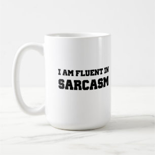 Ik spreek vloeiend sarcasme koffiemok