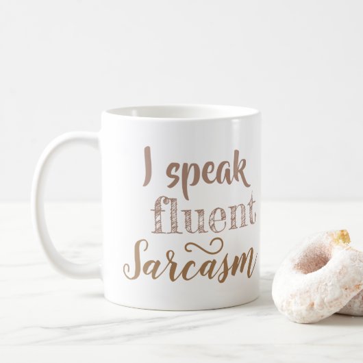 Ik spreek vloeiend sarcasme koffiemok (Met donut)