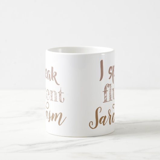 Ik spreek vloeiend sarcasme koffiemok (Center)