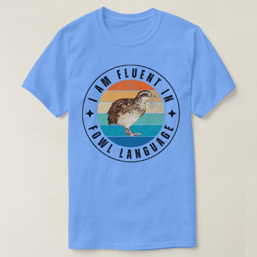 Ik spreek vloeiend vogeltaal 9 t-shirt (Design voorkant)