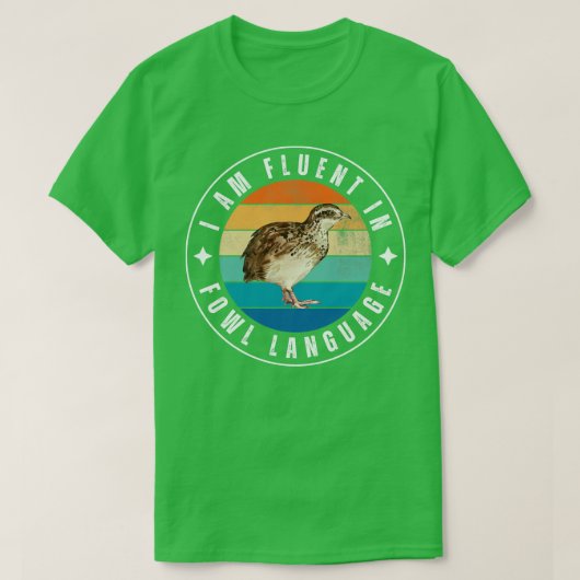 Ik spreek vloeiend vogeltaal t-shirt (Design voorkant)