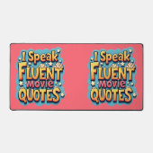 Ik spreek vloeiende film citeert retro Pop kunst Bureaumat (Voorkant)