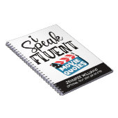 Ik spreek vloeiende film en citeert leuke klapperb notitieboek (Rechterzijde)