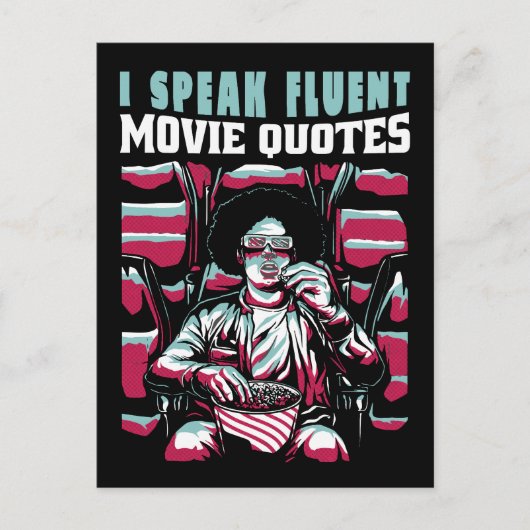 Ik spreek vloeiende filmcitaten briefkaart (Voorkant)