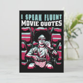 Ik spreek vloeiende filmcitaten kaart (Staand voorkant)
