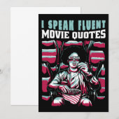 Ik spreek vloeiende filmcitaten kaart (Voorkant / Achterkant)