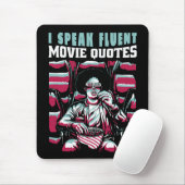 Ik spreek vloeiende filmcitaten muismat (Met muis)