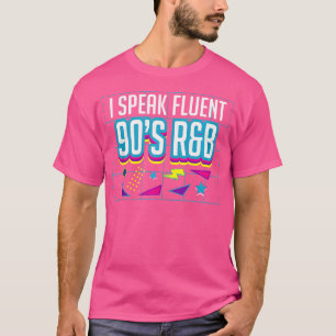 Ik spreek vloeiende jaren 90 RB muziekliefhebber T-shirt