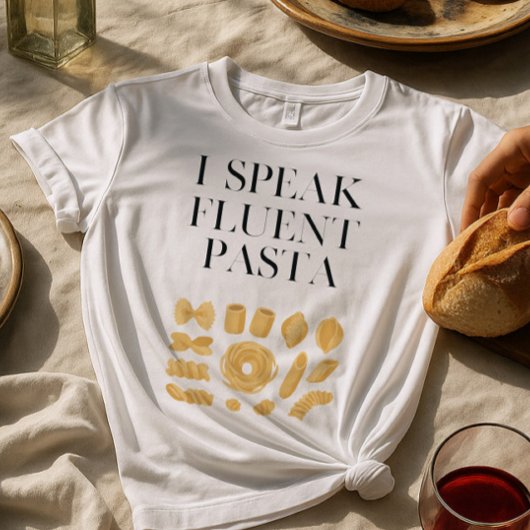 Ik spreek vloeiende pasta grappig Italiaans eten l T-shirt
