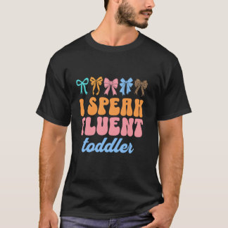 Ik spreek vloeiende peuter dagopvang provider lera t-shirt