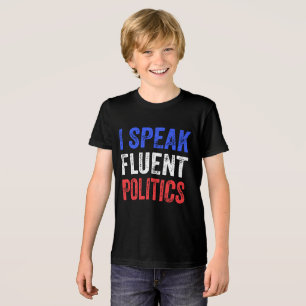 Ik spreek vloeiende politiek grappige politiek Tri-Blend shirt
