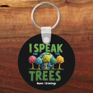 Ik Spreek Voor Bomen Planeet Red De Aarde Dag Scha Sleutelhanger