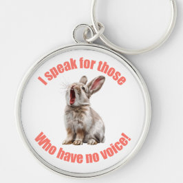 Ik spreek voor hen die geen konijn hebben sleutelhanger