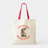 Ik spreek voor hen die geen mok hebben tote bag (Achterkant)