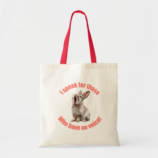 Ik spreek voor hen die geen mok hebben tote bag (Voorkant)