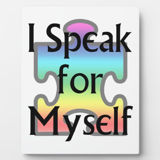 Ik spreek voor mezelf fotoplaat (Voorkant)