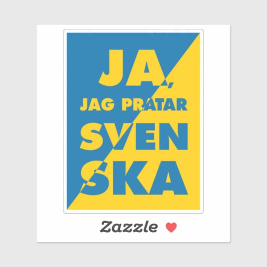 Ik spreek Zweeds Sticker (Vel)