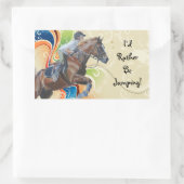 Ik spring liever! Paarden Stickers (Tas)