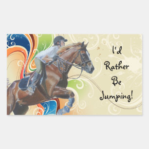Ik spring liever! Paarden Stickers