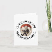 Ik spring niet altijd, maar als ik dat doe - een p kaart (Voorkant)