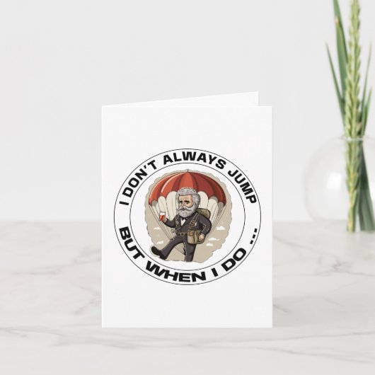 Ik spring niet altijd, maar als ik dat doe - een p kaart (Voorkant)