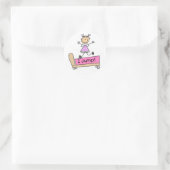 Ik Spring Stokfiguur Meisje Stickers Sticker (Tas)