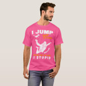 Ik spring uit het vliegtuig Skydiver Parachute Sky T-shirt (Voorkant volledig)