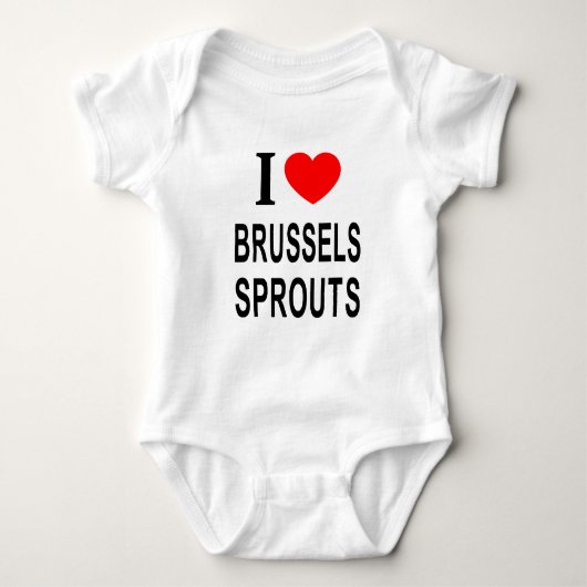 Ik ❤️ SPRUITJES Ik HOU VAN SPRUITJES Ik HE Romper (Voorkant)