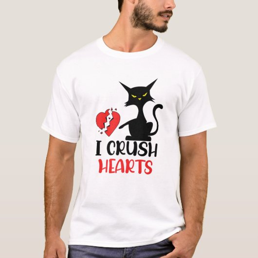 Ik spruitten hartstikke grappige zwarte katten Val T-shirt (Voorkant)