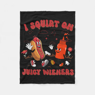 Ik spuit op sappige wijnstokken - volwassen humor  fleece deken