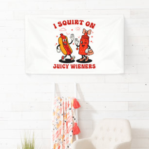 Ik spuit op sappige wijnstokken volwassen humor gr spandoek