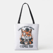 Ik spuug geen roddel uit tote bag (Achterkant)