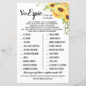 Ik Spy bruiloft receptiespel Engels Spaans (Achterkant)