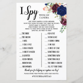 Ik Spy bruiloft receptiespel Engels Spaans