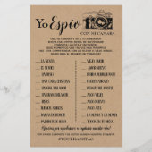 Ik Spy bruiloft receptiespel Engels spaans spel (Achterkant)