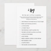 Ik Spy Bruiloft Spel Kaart (Voorkant / Achterkant)