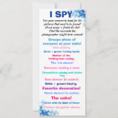 IK SPY. KAART (Voorkant)