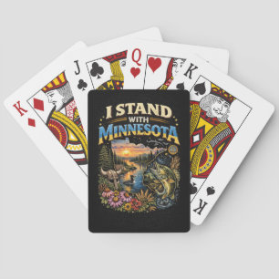 Ik Sta Aan De Zijde Van Minnesota Pokerkaarten