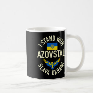 Ik sta achter Azovstal Mariupol Oekraine Vintage U Koffiemok
