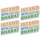 Ik sta achter Bharat India Sticker (Voorkant)