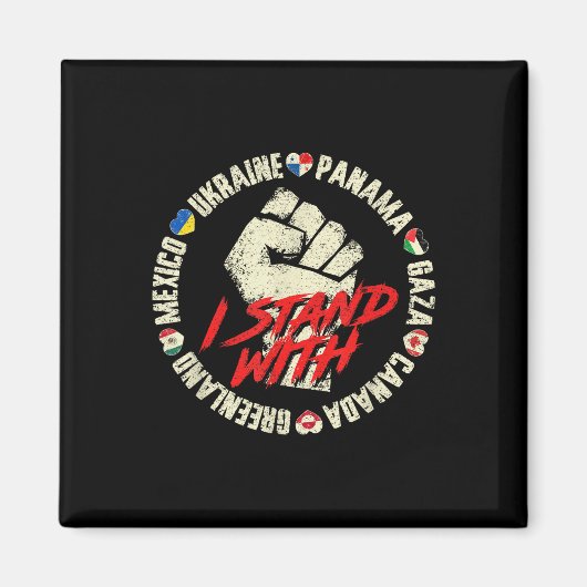 Ik sta achter Canada, Groenland, Mexico, Panama en Magneet (Voorkant)